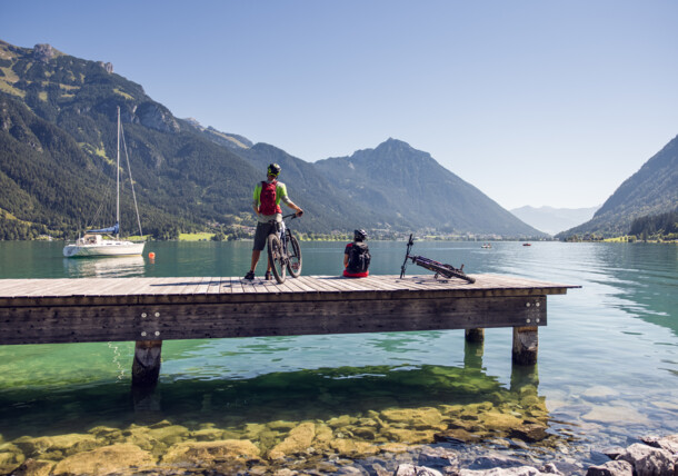     E-biking at Lake Achensee / Lake Achensee